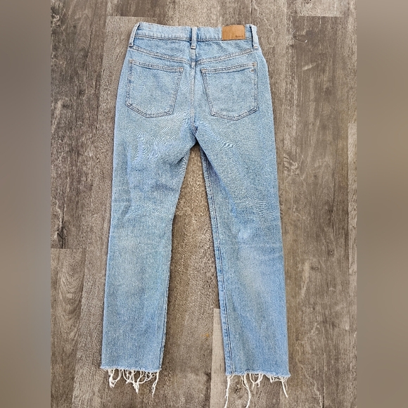 Madewell The‎ Perfect Vintage Jean Distressed Light Wash Size 26 - Picture 8 of 10